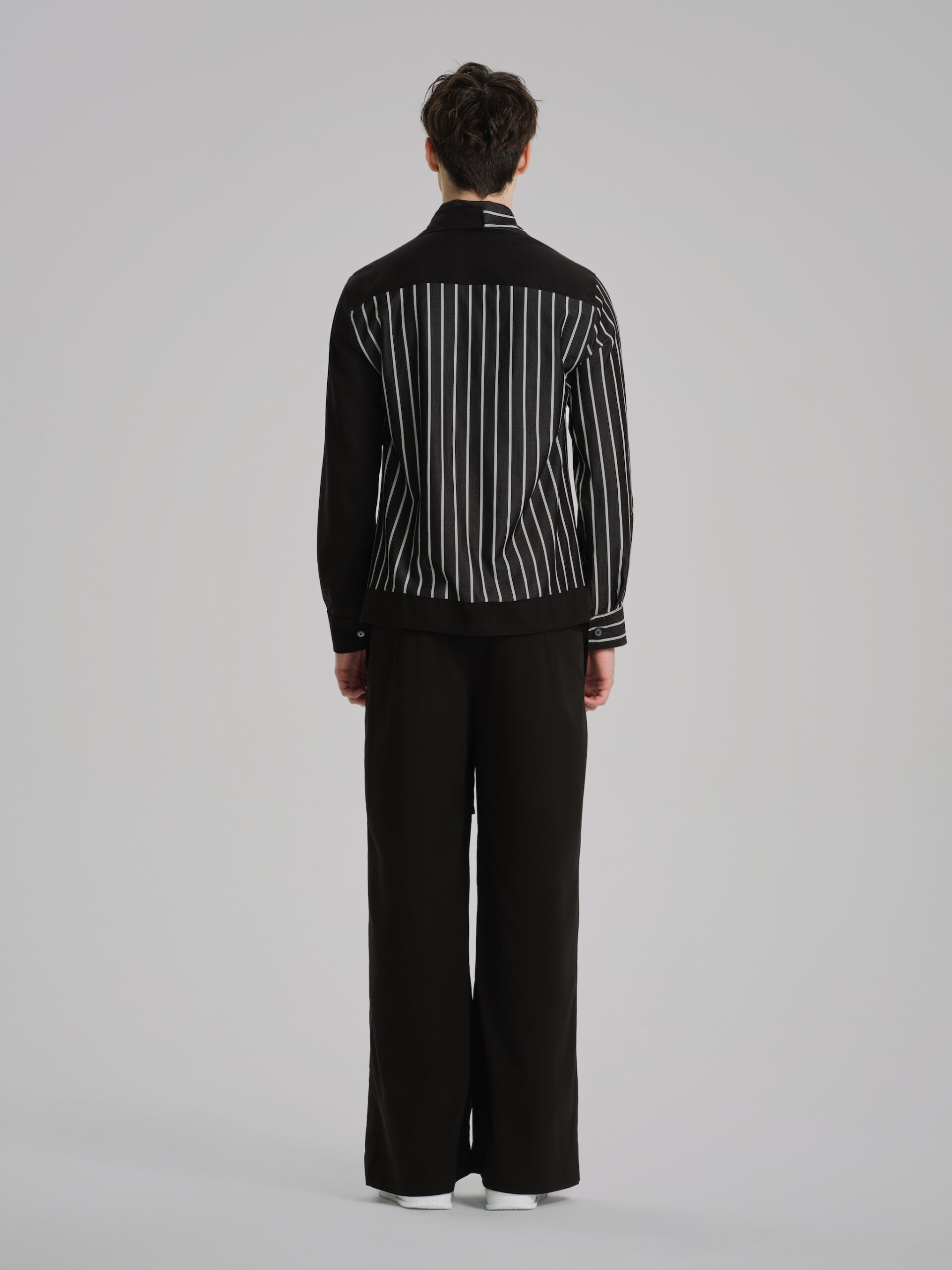 Shadow Stripes Wide Deconstructed Pants - Hình ảnh 7