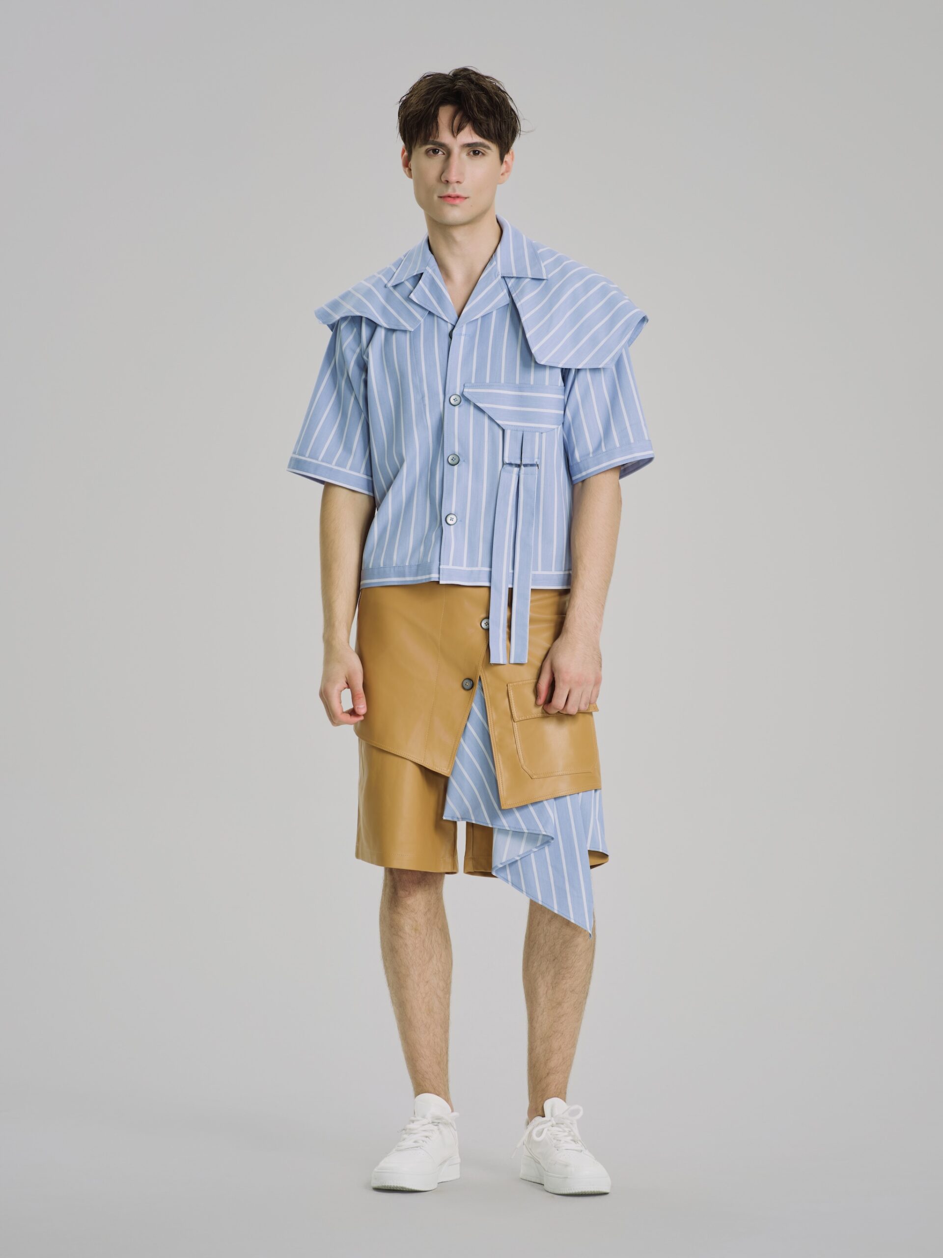 Bleu Ciel Asymmetric Short - Hình ảnh 4