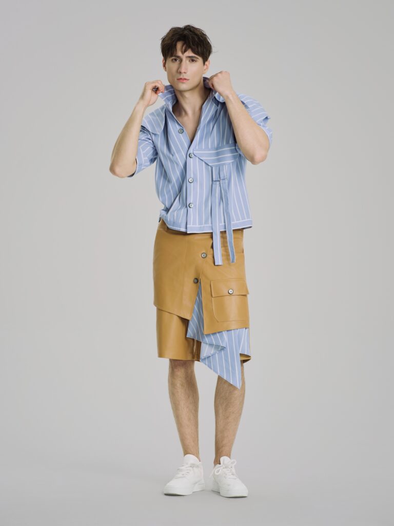 Bleu Ciel Asymmetric Short