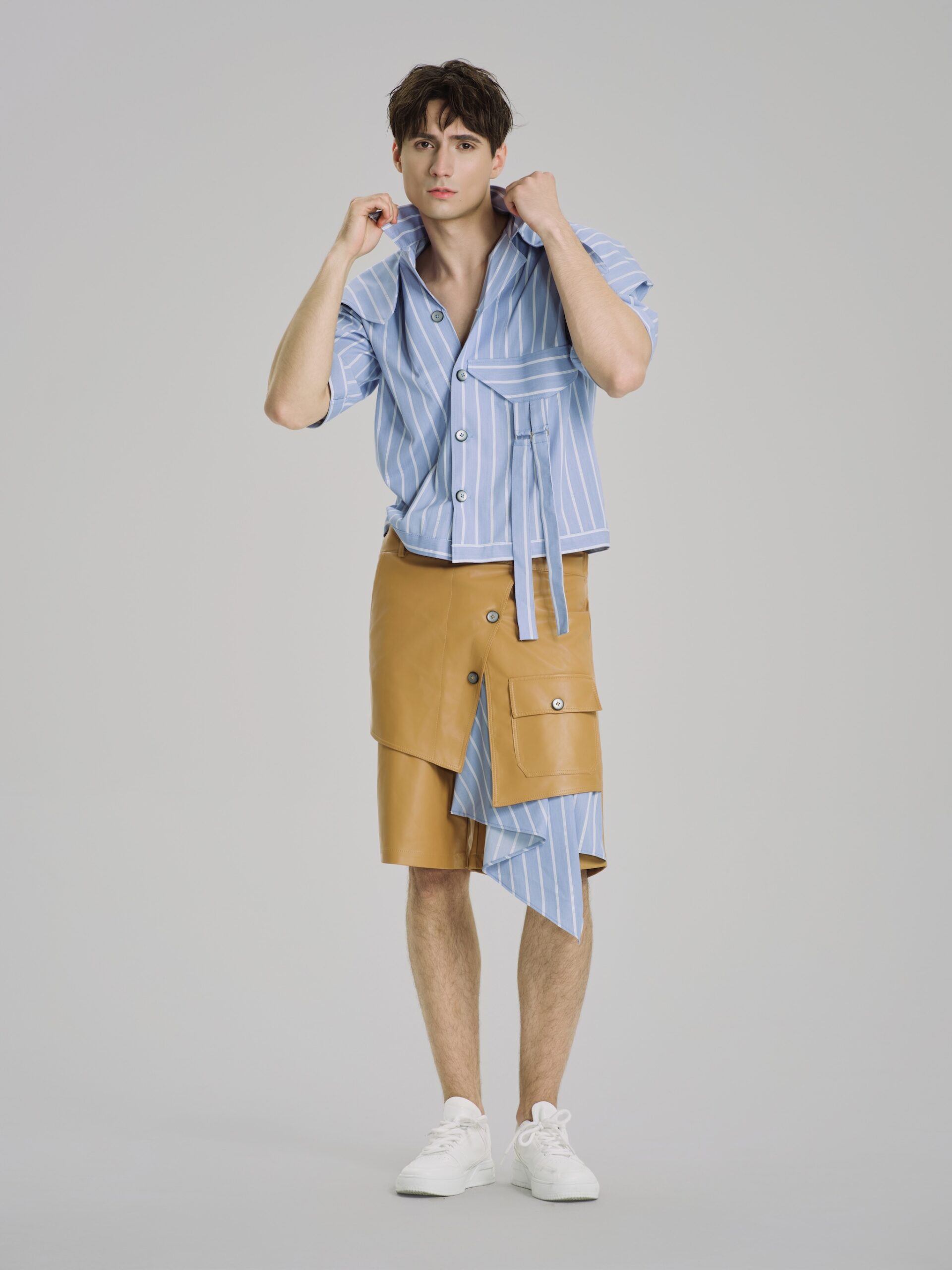 Bleu Ciel Asymmetric Short - Hình ảnh 5