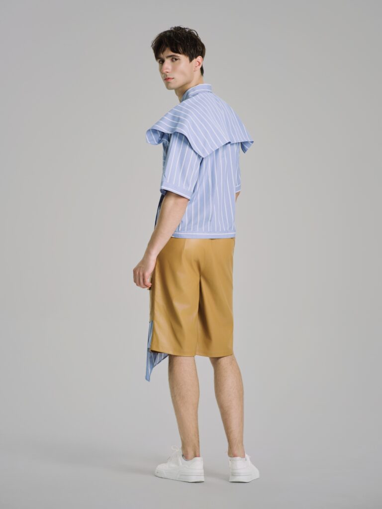 Bleu Ciel Asymmetric Short