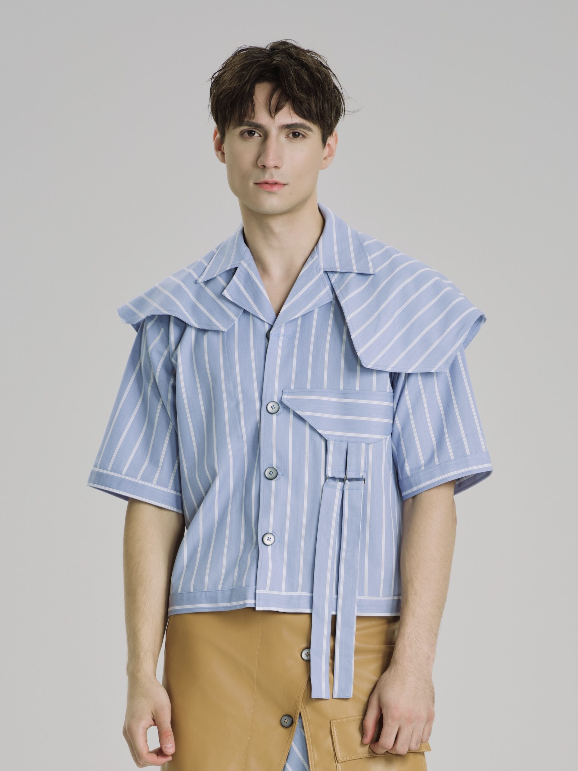 Bleu Ciel Stripe Shirt - Hình ảnh 1