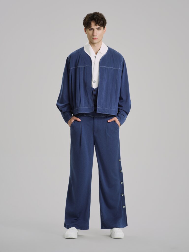 Bleu Marais Cropped Jacket
