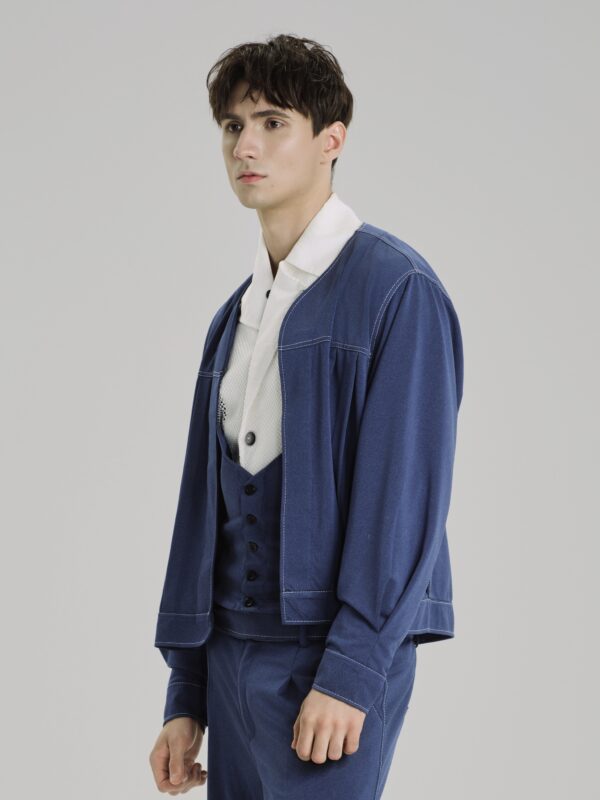 Bleu Marais Cropped Jacket - Hình ảnh 2