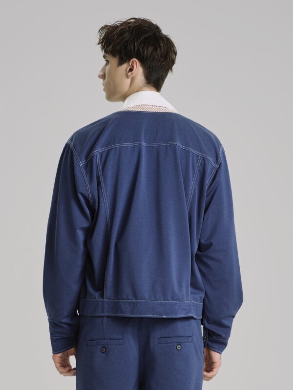 Bleu Marais Cropped Jacket - Hình ảnh 3