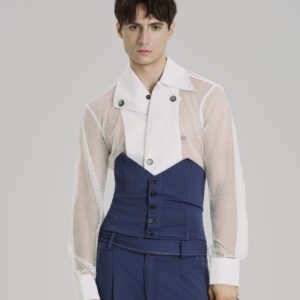 Bleu Marais Corset Vest