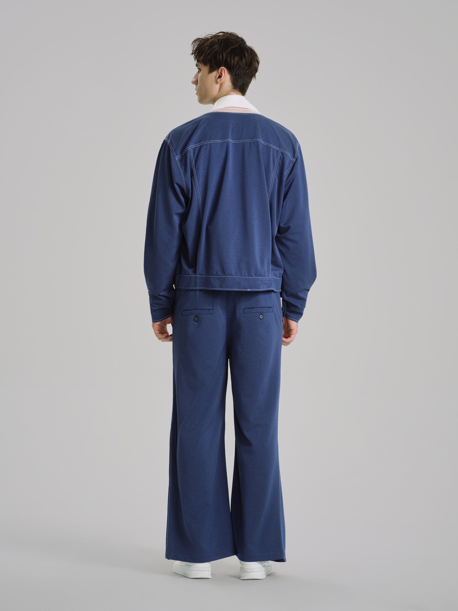 Bleu Marais Cropped Jacket - Hình ảnh 6