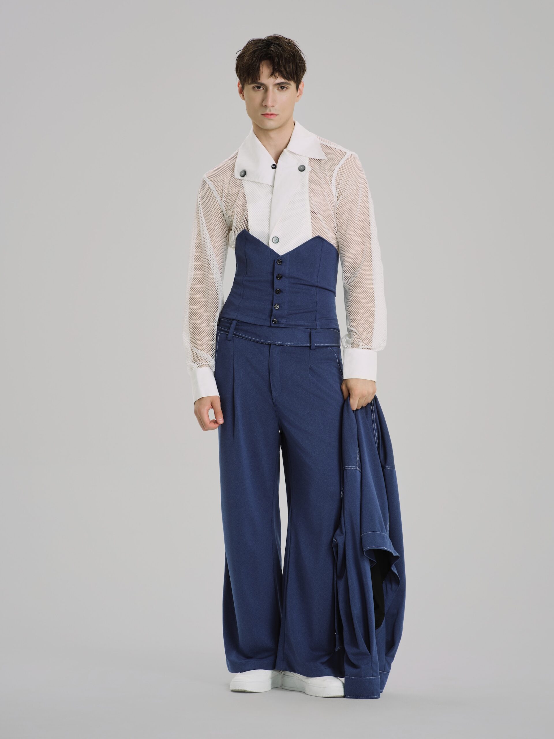 Bleu Marais Corset Vest - Hình ảnh 4