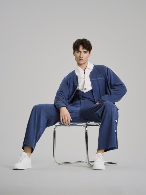 Bleu Marais Cropped Jacket - Hình ảnh 7