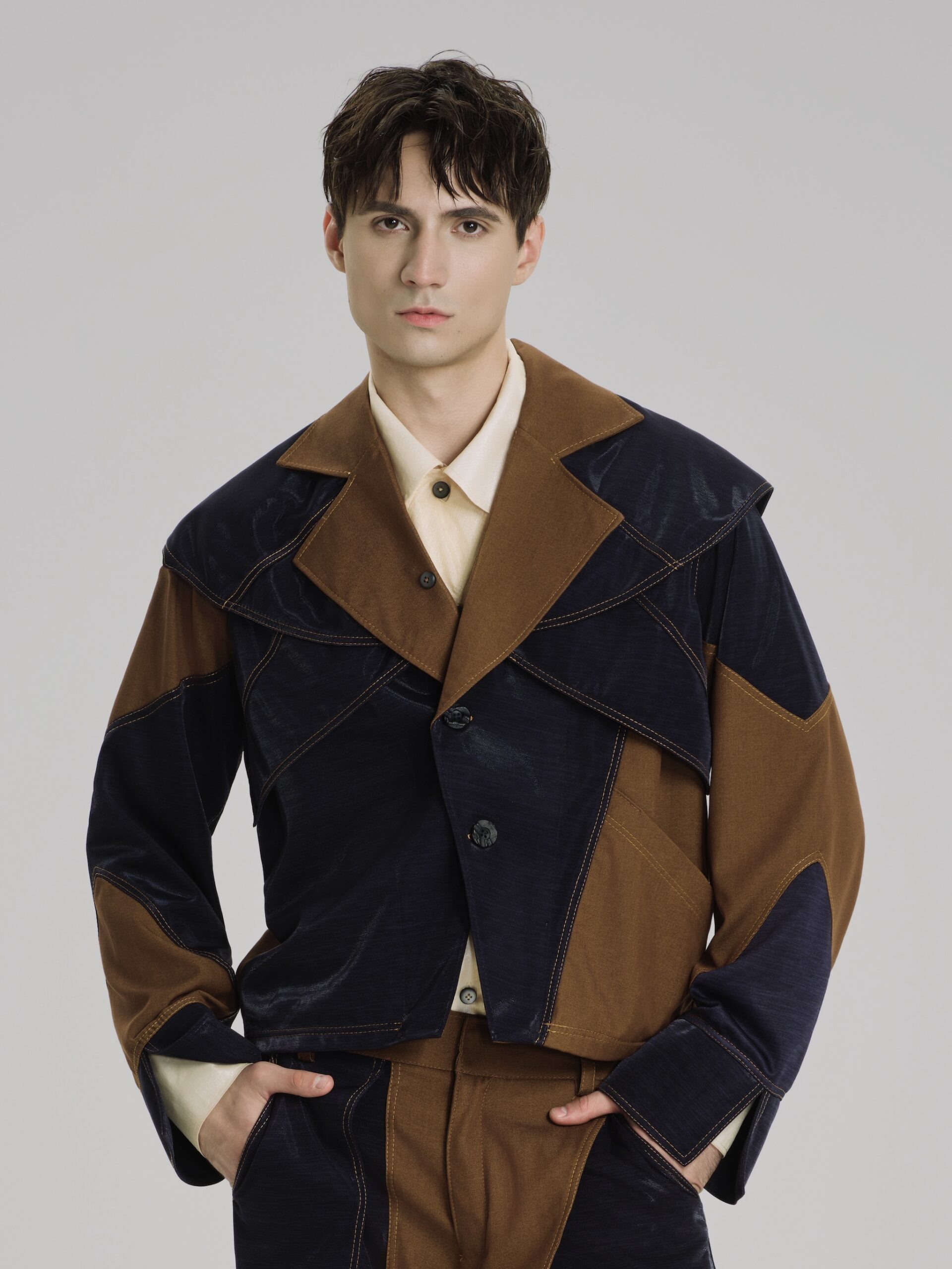 Café du Marais Patchwork Jacket - Hình ảnh 1