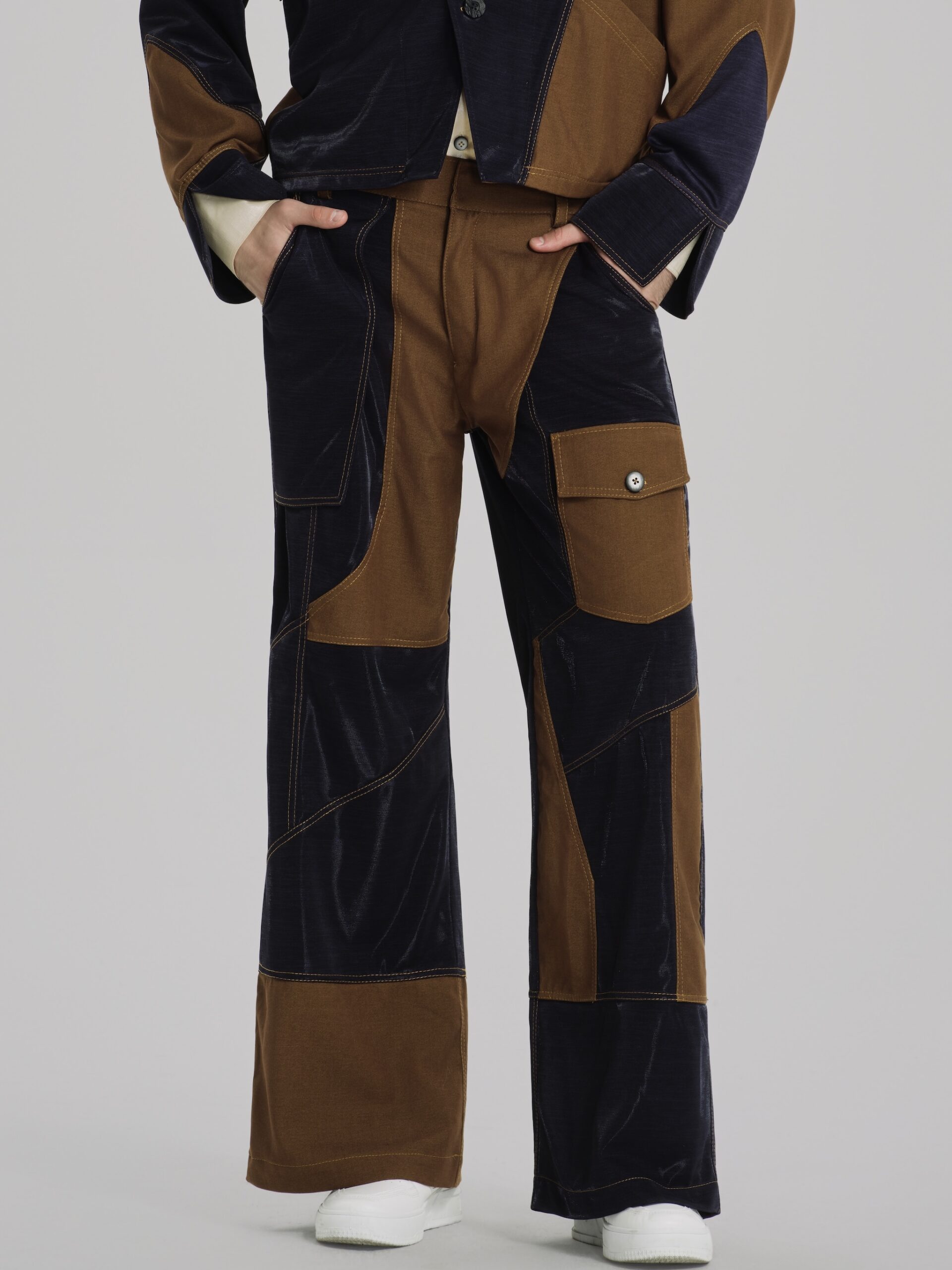 Café du Marais Patchwork Trousers - Hình ảnh 1