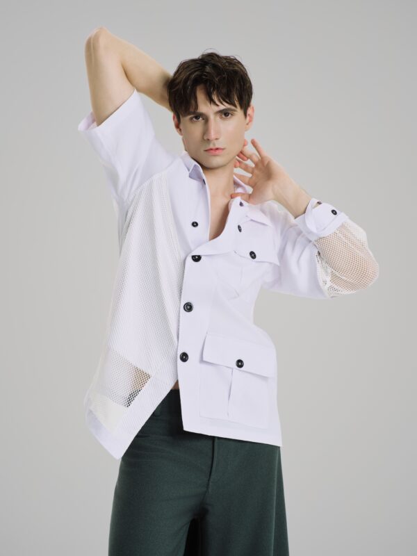 Le Silence Vert Mesh Shirt - Hình ảnh 4