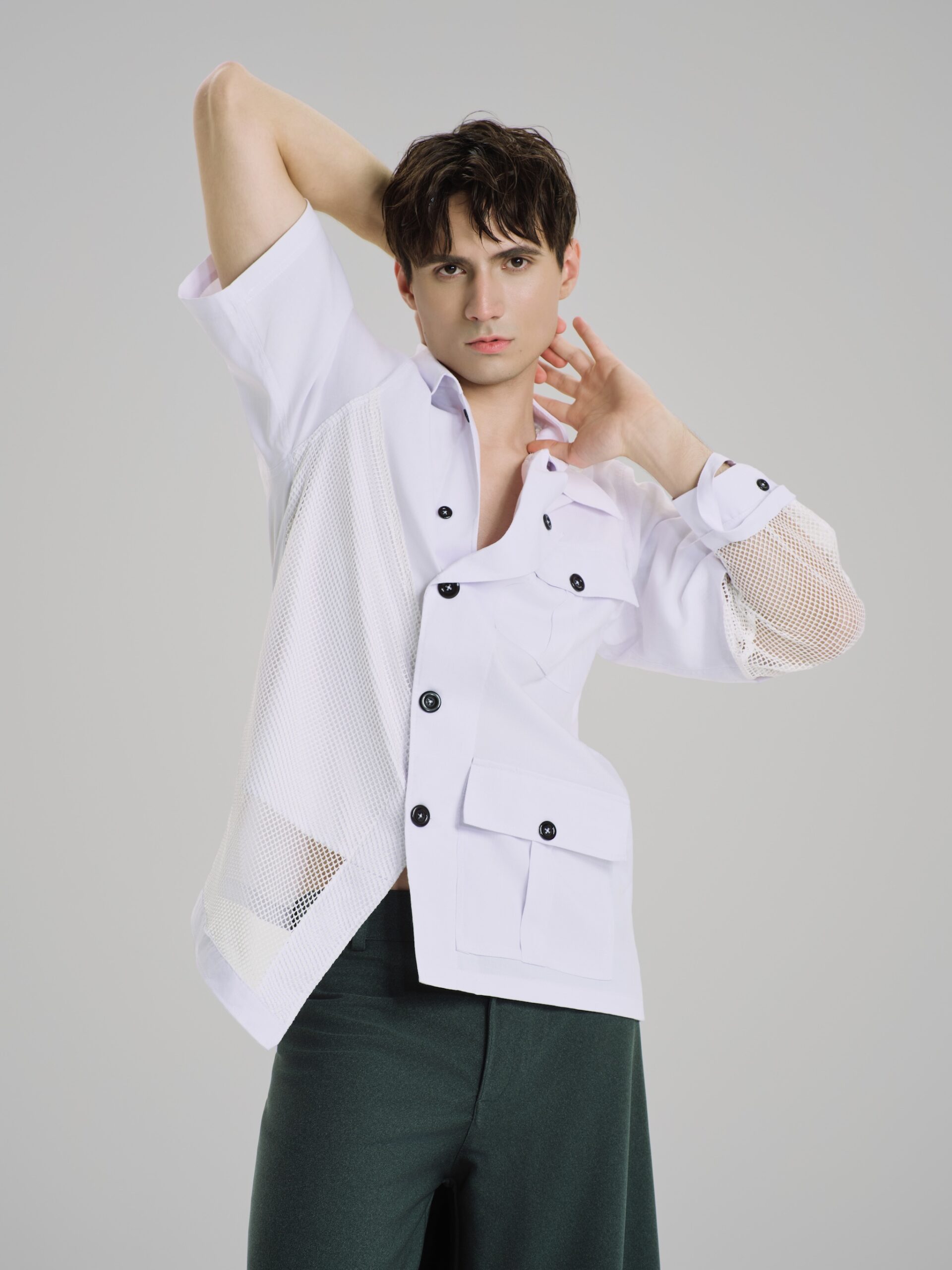 Le Silence Vert Mesh Shirt - Hình ảnh 4