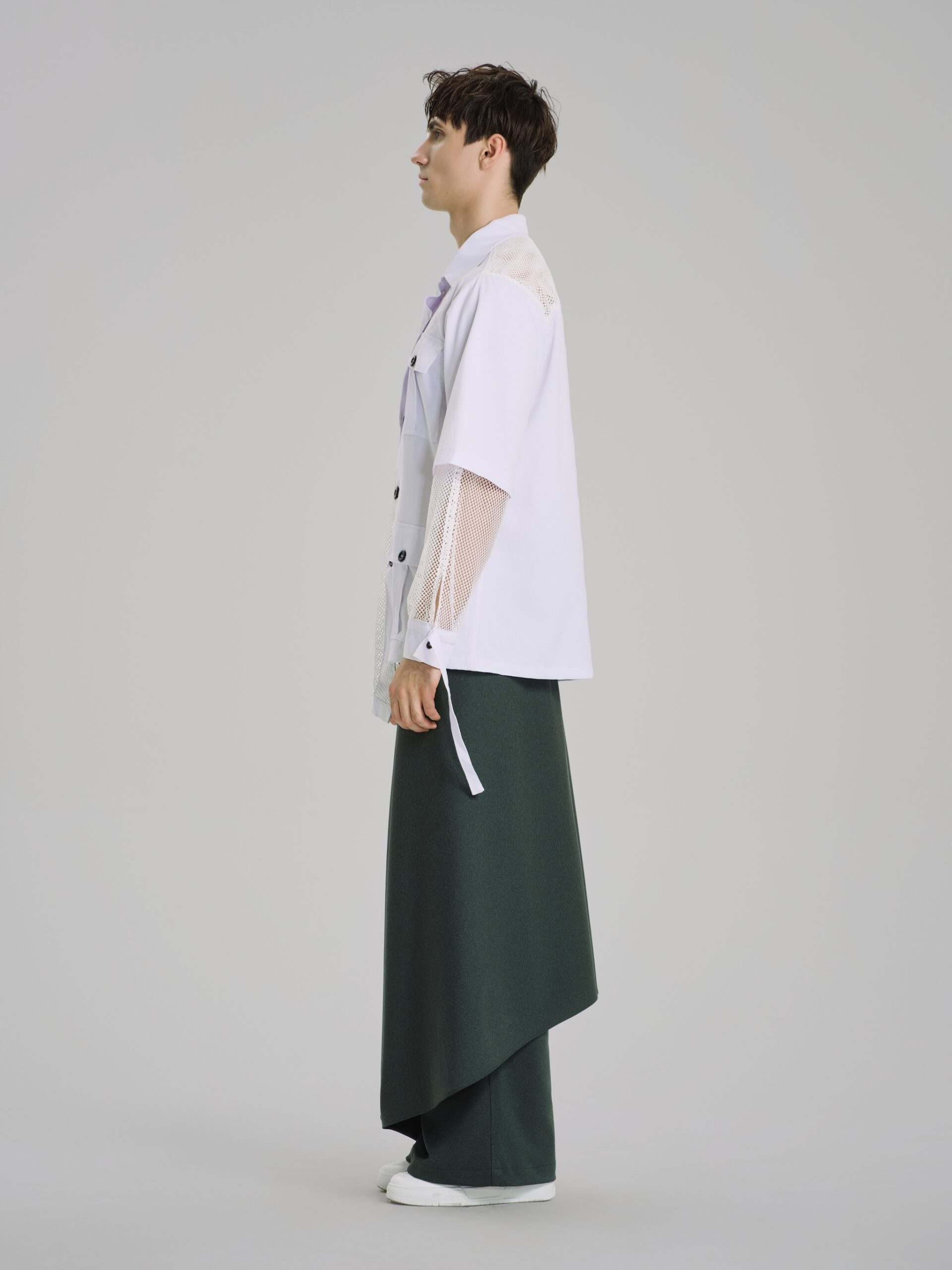 Le Silence Vert Draped Pants - Hình ảnh 5