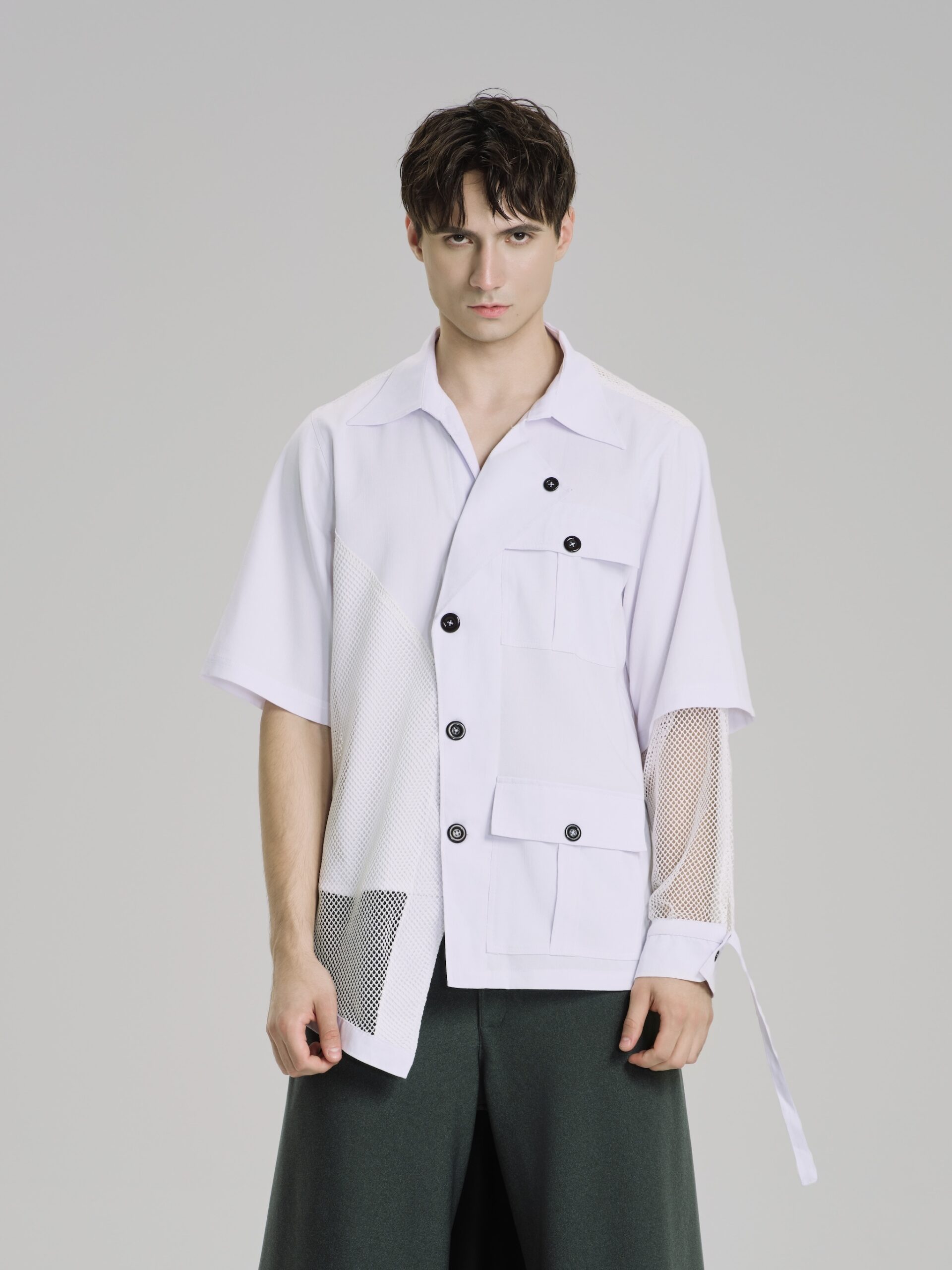 Le Silence Vert Mesh Shirt - Hình ảnh 1