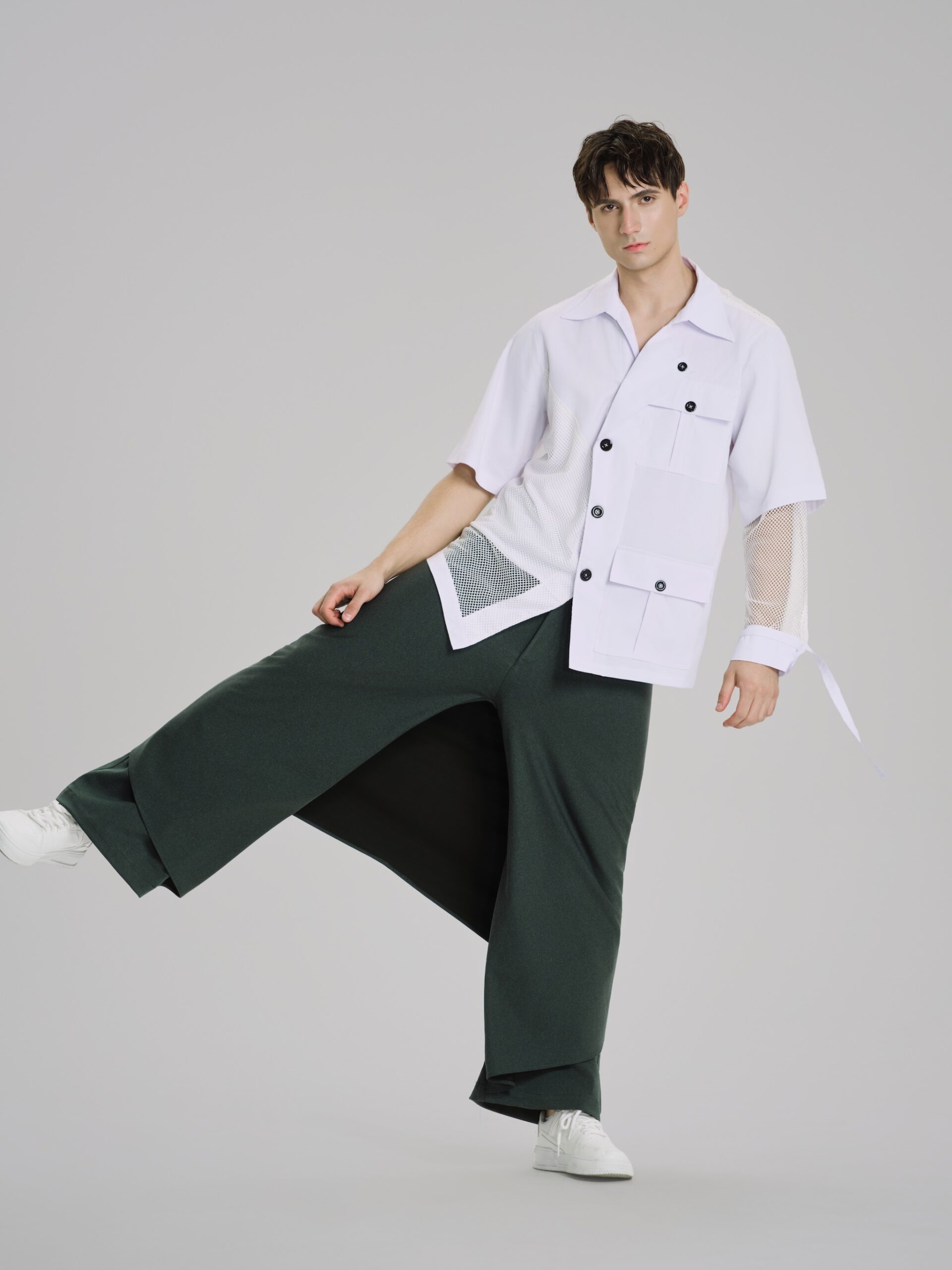 Le Silence Vert Mesh Shirt - Hình ảnh 5