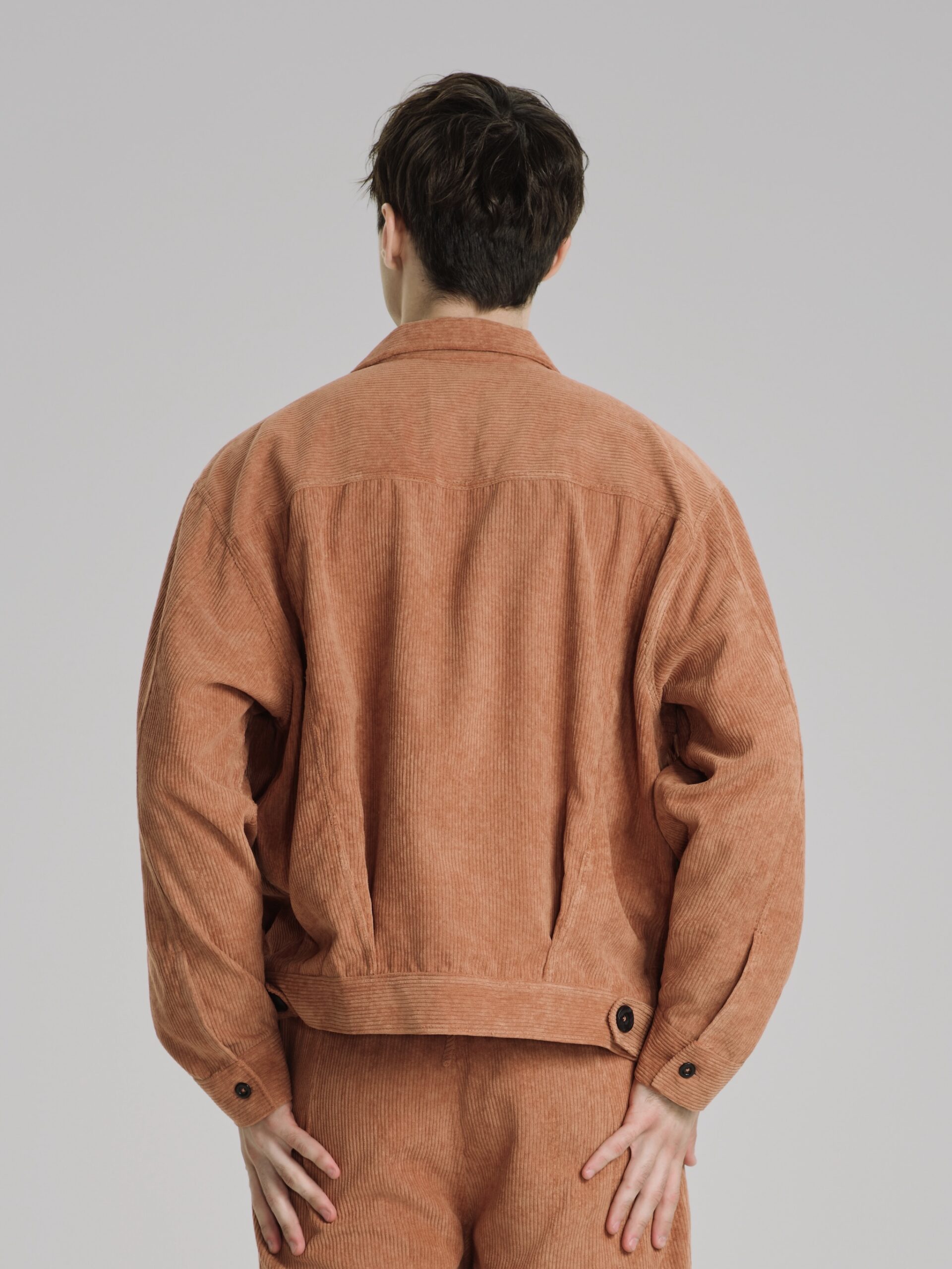 Terracotta Corduroy Jacket - Hình ảnh 3
