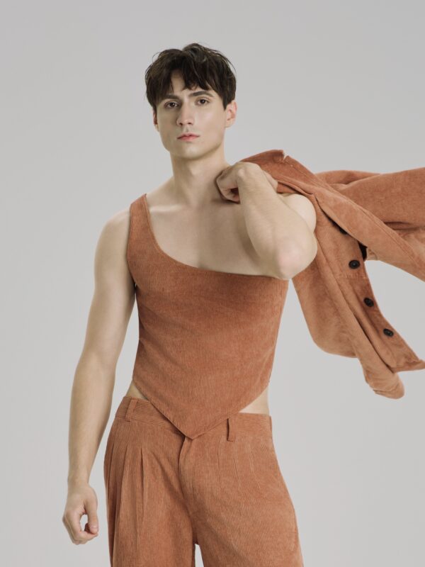 Terracotta One Shoulder Top - Hình ảnh 2