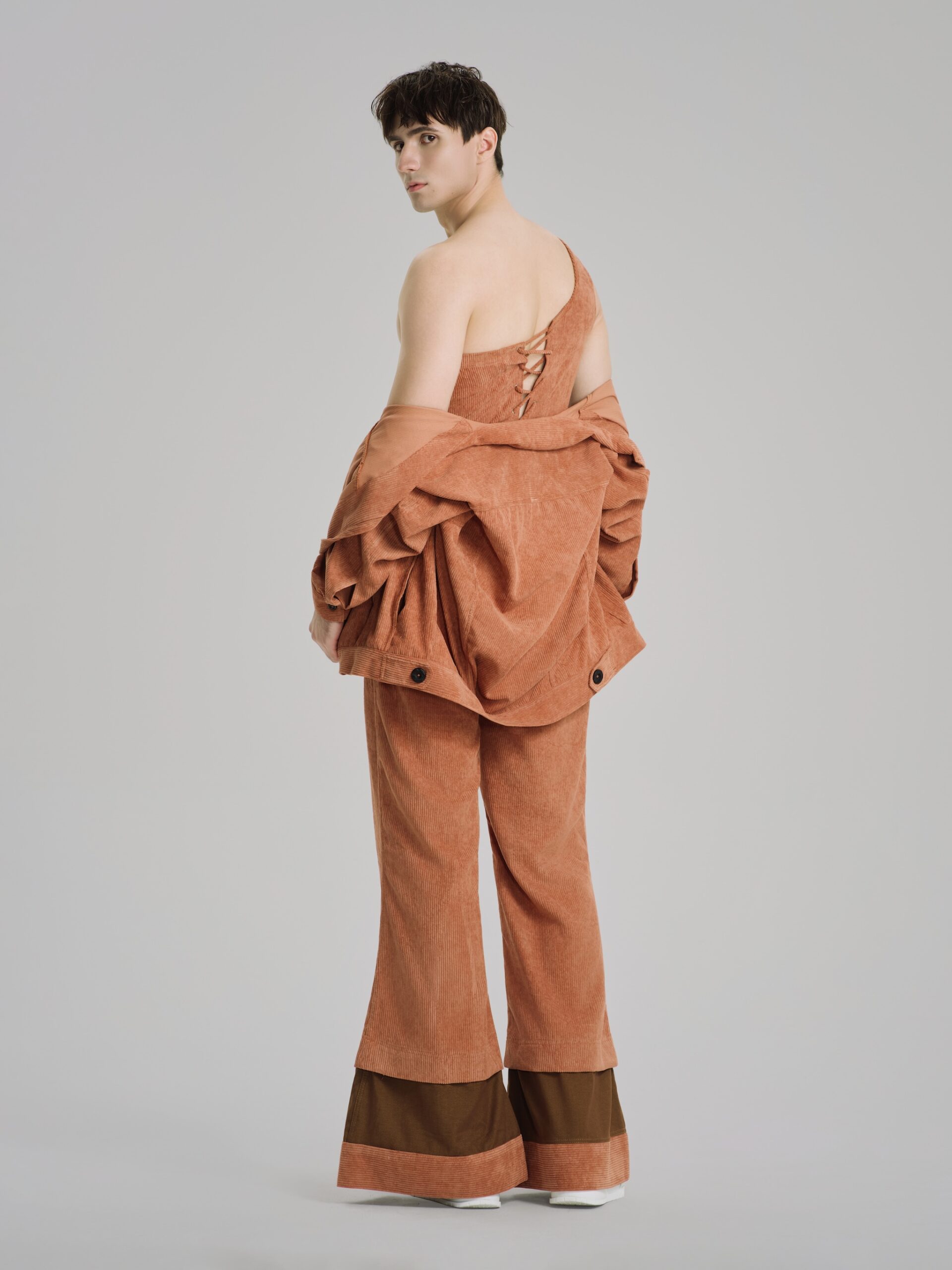 Terracotta One Shoulder Top - Hình ảnh 6